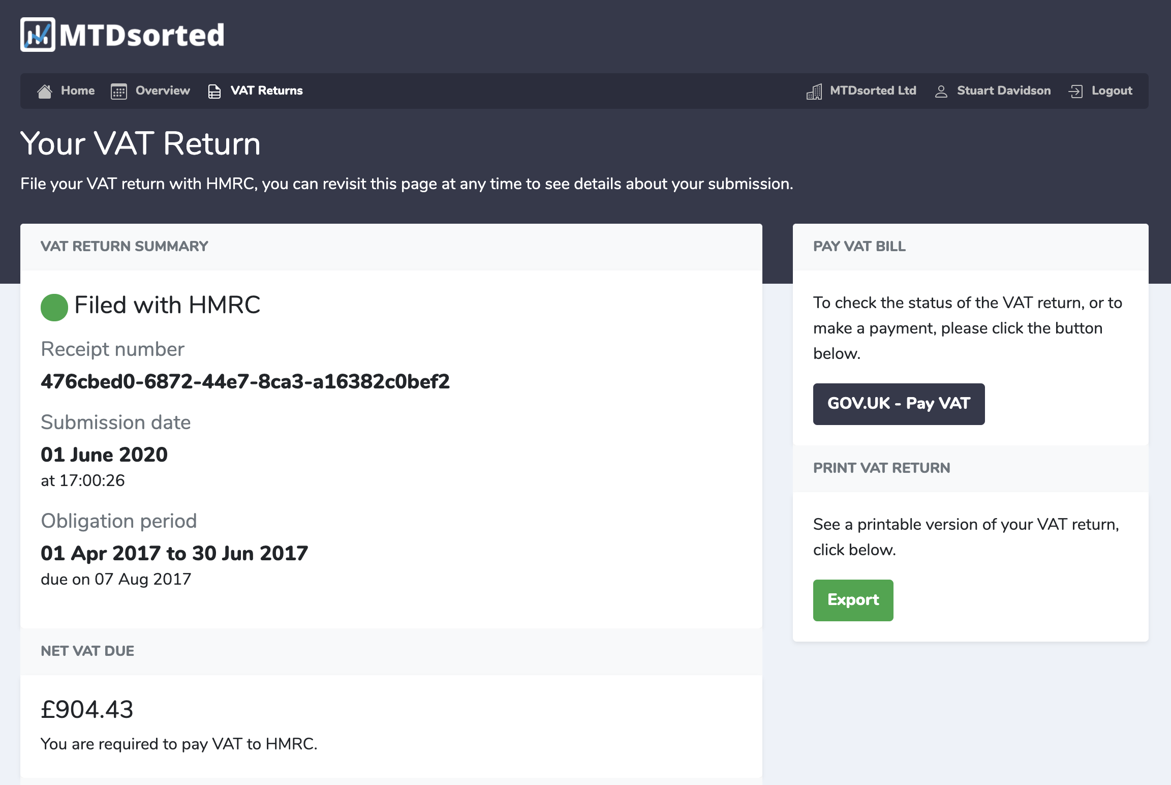 submit vat return